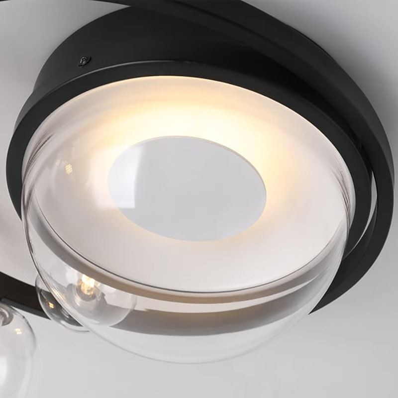 Plafoniera a filo moderna in vetro 5+1 G4+LED 27 W L47 x A19 cm