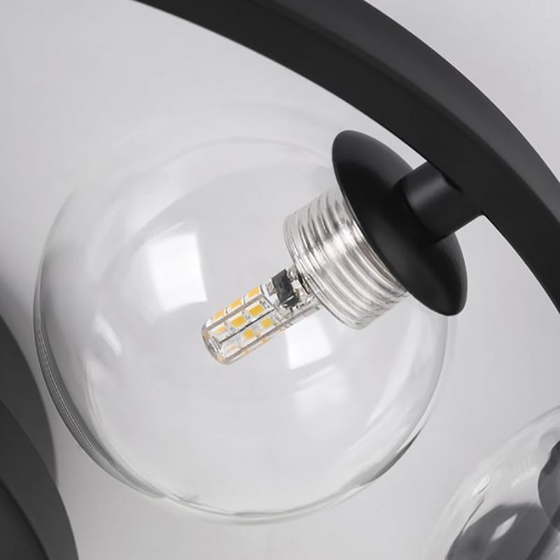 Plafoniera a filo moderna in vetro 5+1 G4+LED 27 W L47 x A19 cm