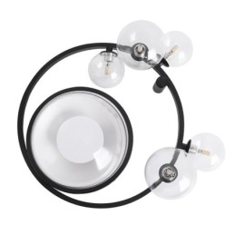 Plafoniera a filo moderna in vetro 5+1 G4+LED 27 W L47 x A19 cm