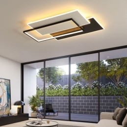 Plafoniera LED a filo quadrata minimalista in acrilico 90×60×6 cm