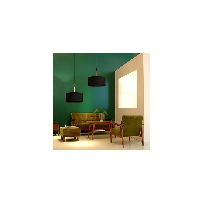 Lampadario a sospensione mini moderno contemporaneo in metallo nero