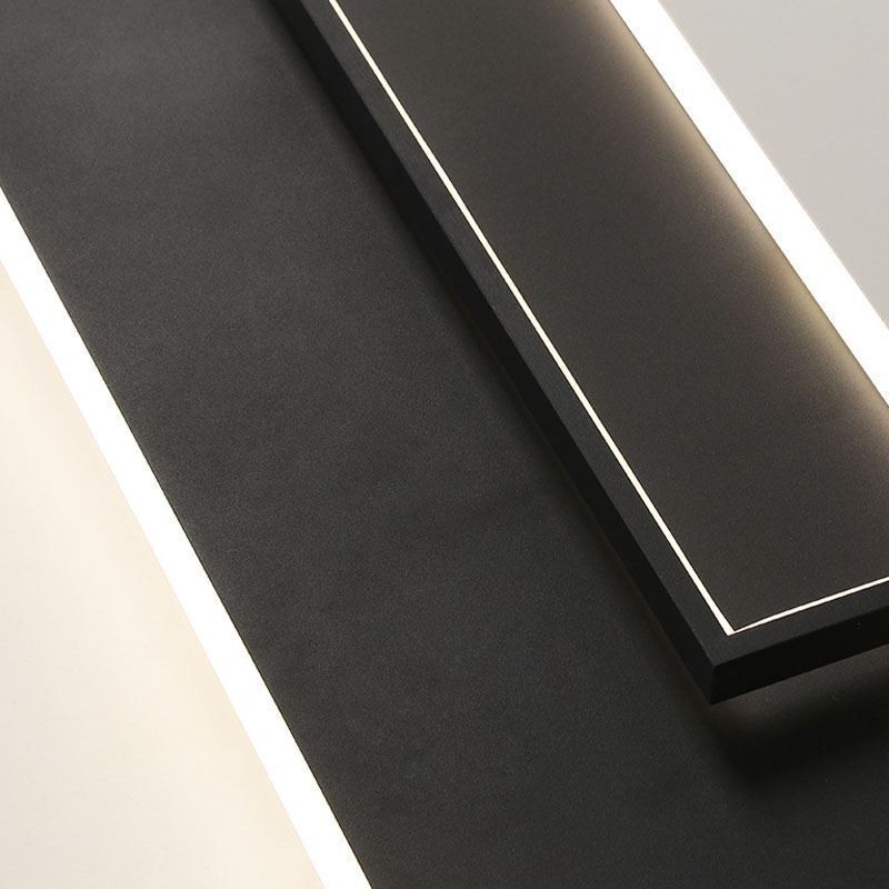Plafoniera LED a filo quadrata minimalista in acrilico 90×60×6 cm