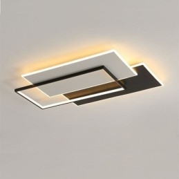 Plafoniera LED a filo quadrata minimalista in acrilico 90×60×6 cm