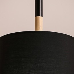 Lampadario a sospensione mini moderno contemporaneo in metallo nero