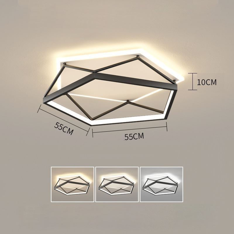 Plafoniera tridimensionale a filo LED 55 cm