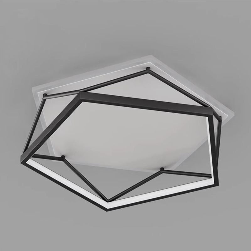 Plafoniera tridimensionale a filo LED 55 cm