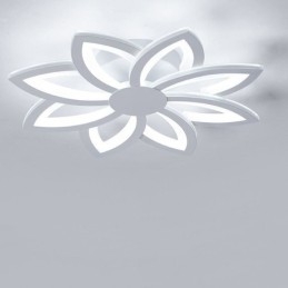 Plafoniera a filo con fiore in acrilico 55 cm