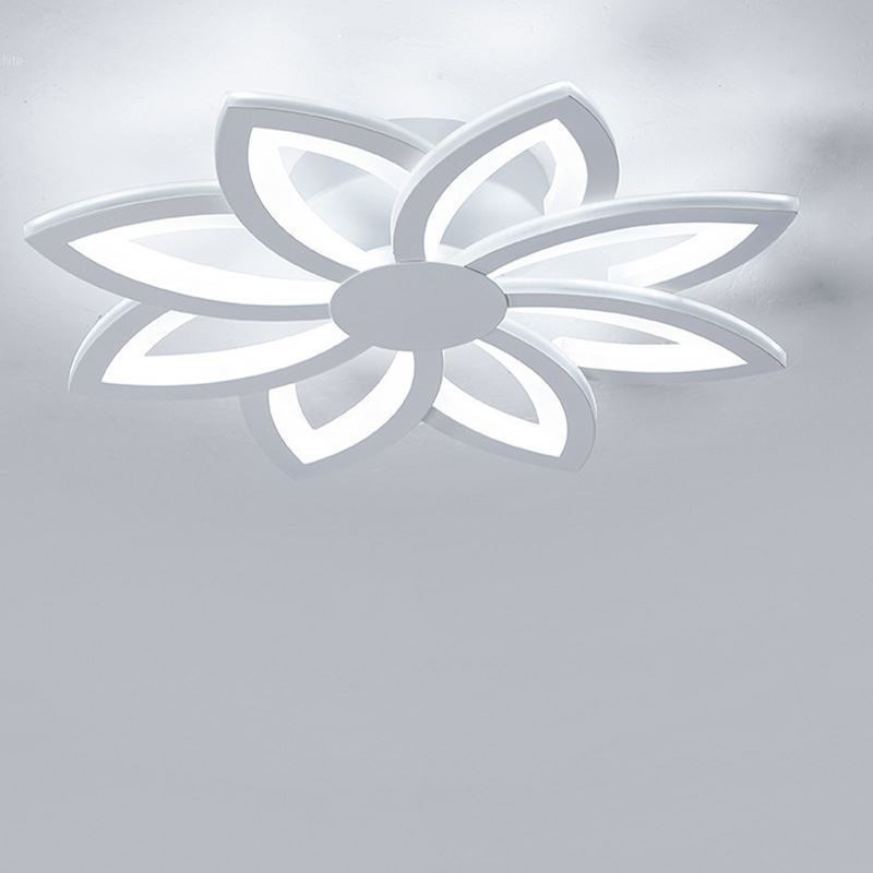 Plafoniera a filo con fiore in acrilico 55 cm