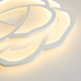 Plafoniera LED a filo a forma di rosa in acrilico 52 cm