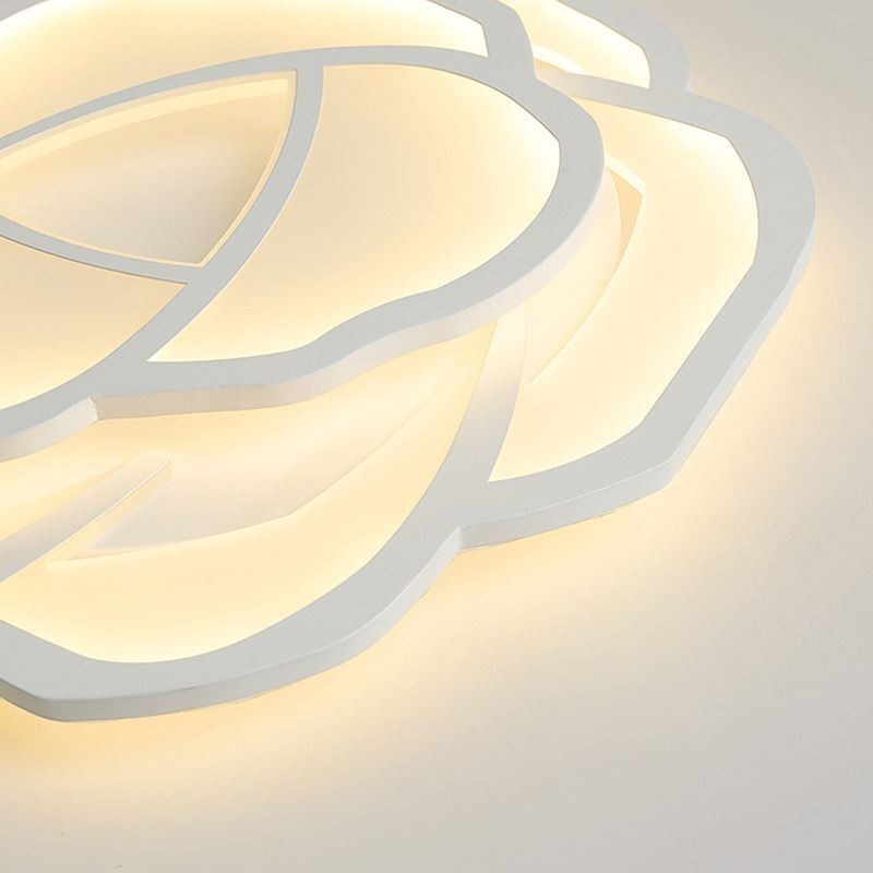 Plafoniera LED a filo a forma di rosa in acrilico 52 cm