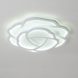Plafoniera LED a filo a forma di rosa in acrilico 52 cm