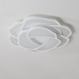 Plafoniera LED a filo a forma di rosa in acrilico 52 cm