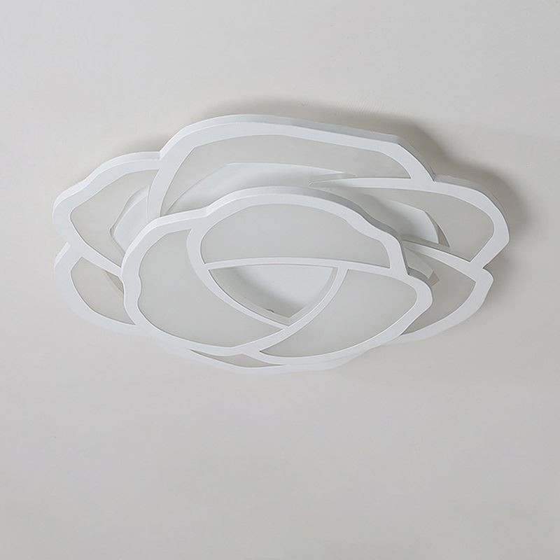 Plafoniera LED a filo a forma di rosa in acrilico 52 cm