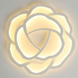 Plafoniera LED a filo a forma di rosa in acrilico 52 cm
