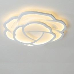Plafoniera LED a filo a forma di rosa in acrilico 52 cm