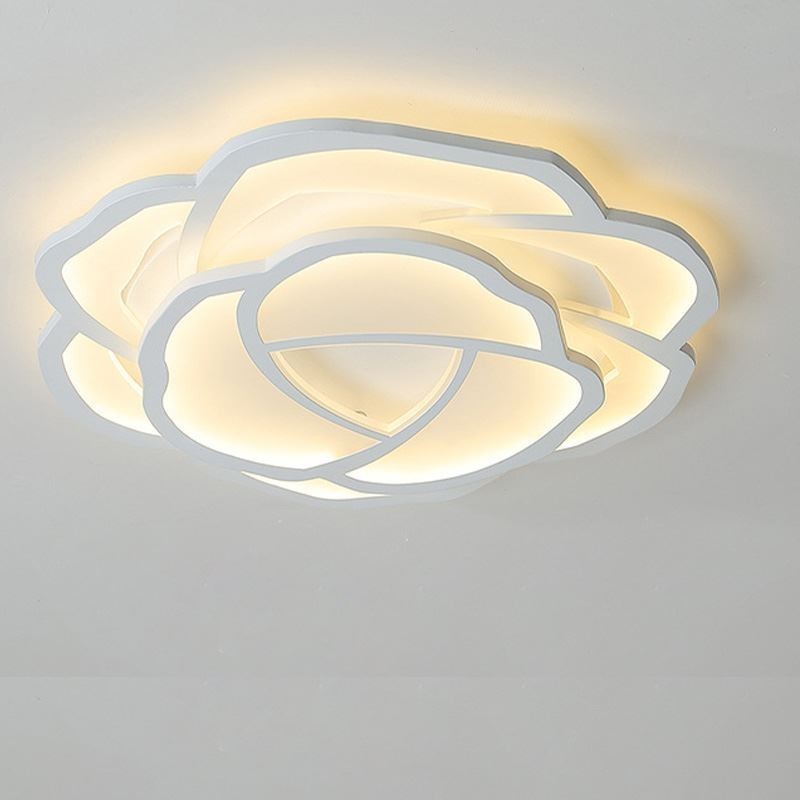 Plafoniera LED a filo a forma di rosa in acrilico 52 cm