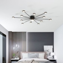Plafoniera LED da soffitto moderna minimalista a filo in acrilico L122 x A46 cm