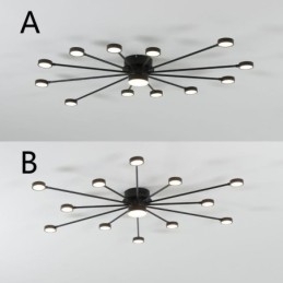 Plafoniera LED da soffitto moderna minimalista a filo in acrilico L122 x A46 cm