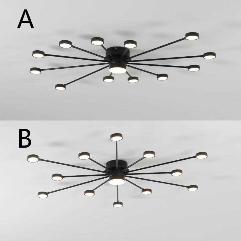 Plafoniera LED da soffitto moderna minimalista a filo in acrilico L122 x A46 cm