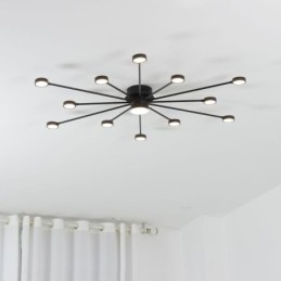 Plafoniera LED da soffitto moderna minimalista a filo in acrilico L122 x A46 cm