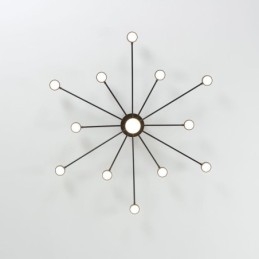 Plafoniera LED da soffitto moderna minimalista a filo in acrilico L122 x A46 cm