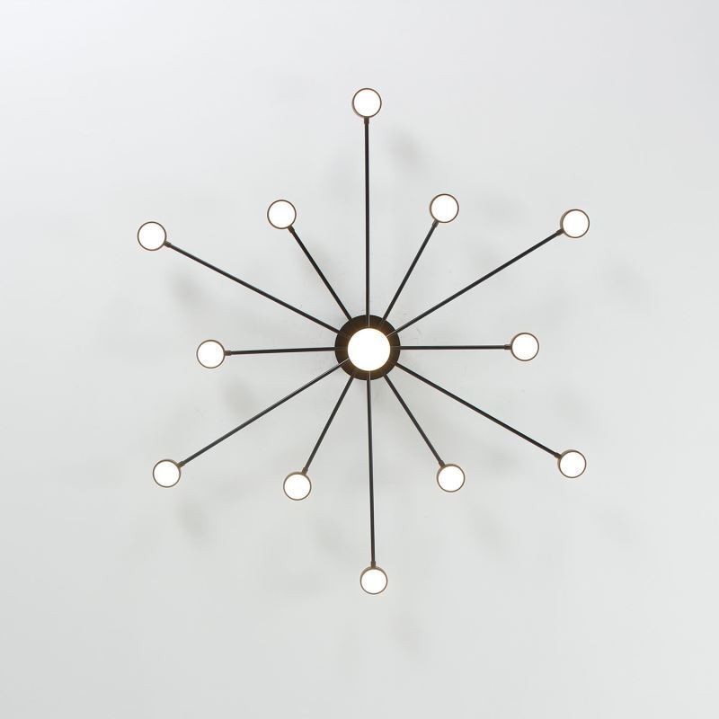 Plafoniera LED da soffitto moderna minimalista a filo in acrilico L122 x A46 cm