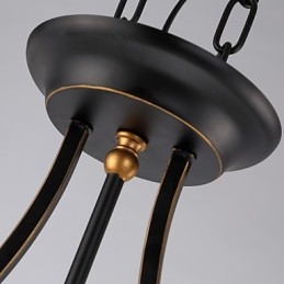 Lampadario da soffitto retrò minimalista in vetro stile europeo nero e bianco