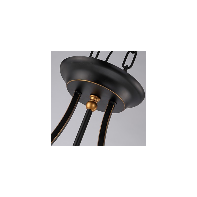 Lampadario da soffitto retrò minimalista in vetro stile europeo nero e bianco