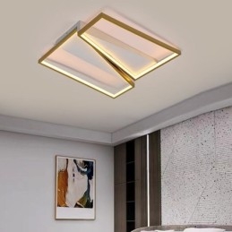 Plafoniera LED a filo trapezoidale mosaico 50×50×11 cm 60W