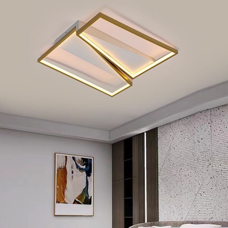 Plafoniera LED a filo trapezoidale mosaico 50×50×11 cm 60W