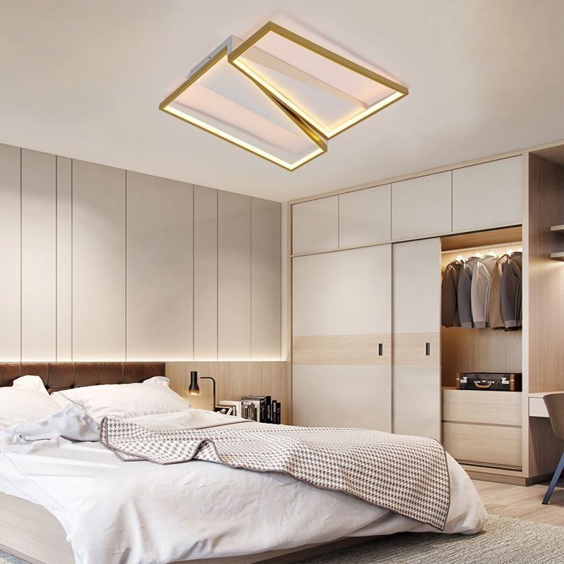 Plafoniera LED a filo trapezoidale mosaico 50×50×11 cm 60W