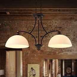 Lampadario da soffitto retrò minimalista in vetro stile europeo nero e bianco