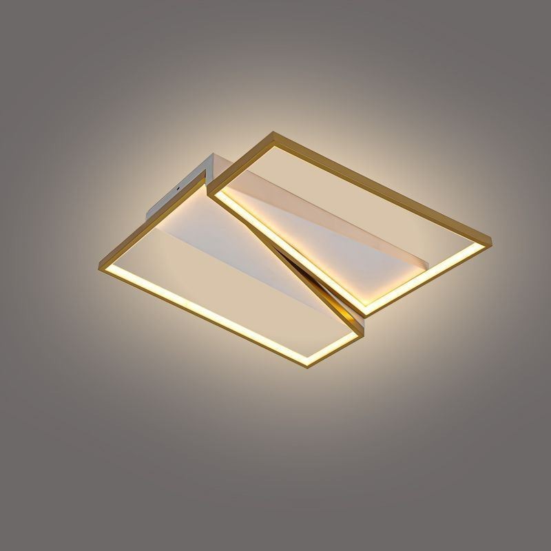 Plafoniera LED a filo trapezoidale mosaico 50×50×11 cm 60W