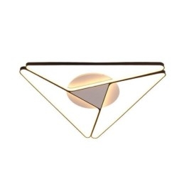 Plafoniera LED triangolare a filo 50 W 3 luci 43 x 43 x 4,5 cm