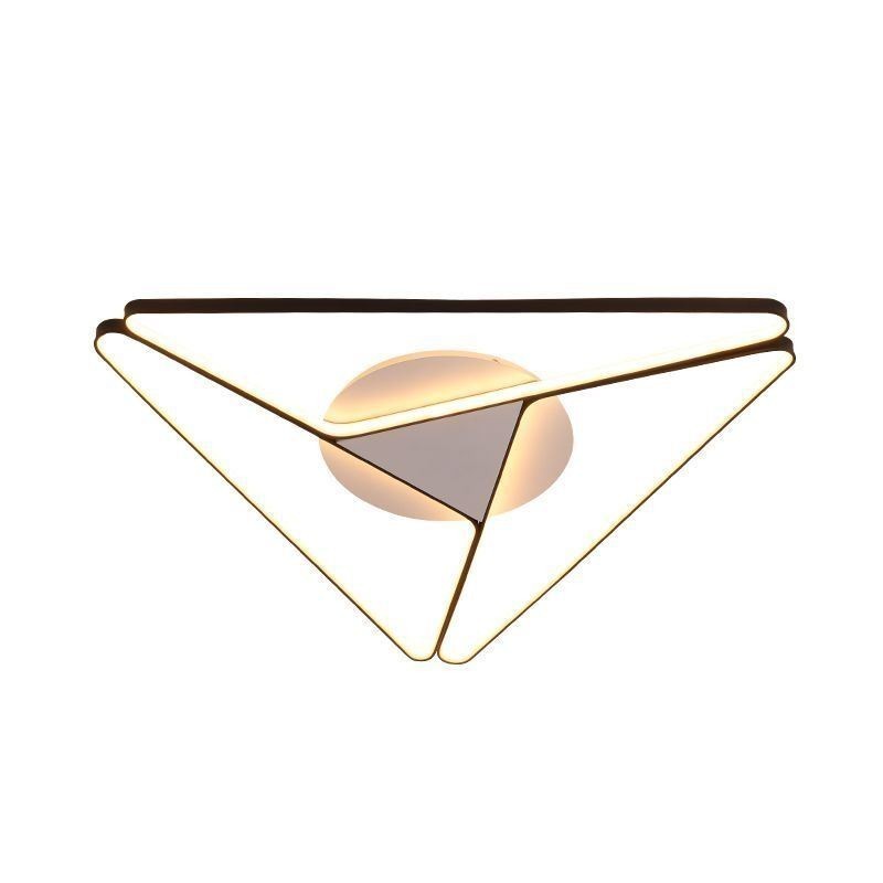 Plafoniera LED triangolare a filo 50 W 3 luci 43 x 43 x 4,5 cm