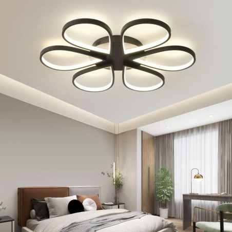 Plafoniera LED a filo Clover minimalista 60W 60×60×6 cm