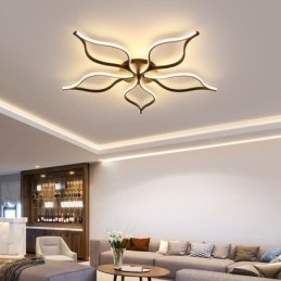 Plafoniera LED minimalista a 5 luci da montaggio a filo