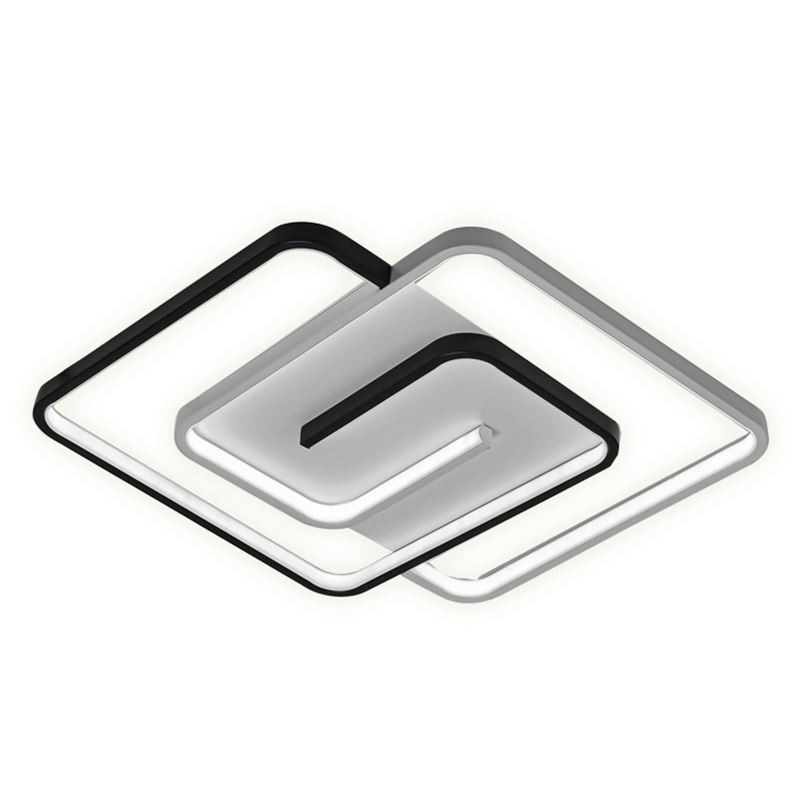 Plafoniera LED quadrata da incasso con diffusore in acrilico 45W 48 x 48 x 6 cm