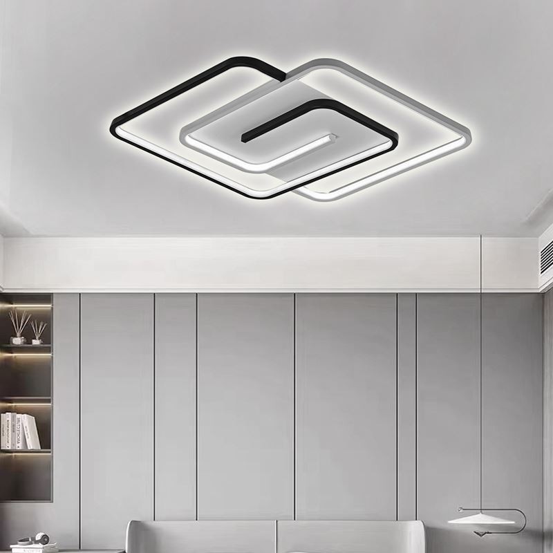 Plafoniera LED quadrata da incasso con diffusore in acrilico 45W 48 x 48 x 6 cm