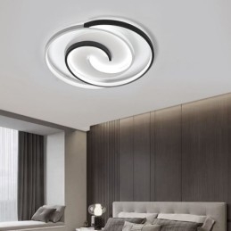 Plafoniera rotonda LED da soffitto a filo in acrilico, 50W, 4000 lm, tricolore, L50 x A6 cm