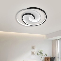 Plafoniera rotonda LED da soffitto a filo in acrilico, 50W, 4000 lm, tricolore, L50 x A6 cm