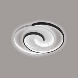 Plafoniera rotonda LED da soffitto a filo in acrilico, 50W, 4000 lm, tricolore, L50 x A6 cm