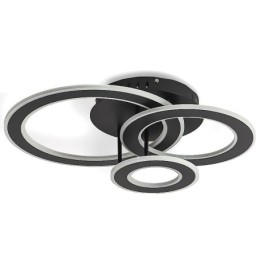 Plafoniera rotonda a filo in acrilico tripla LED 55 W 4400 lm