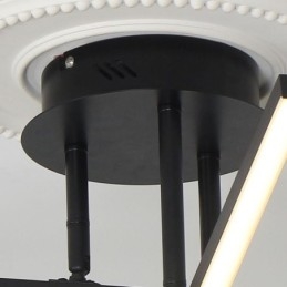 Plafoniera LED da soffitto moderna semplice in alluminio montaggio a filo 3 luci