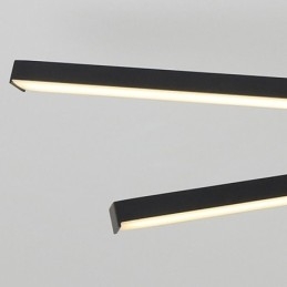 Plafoniera LED da soffitto moderna semplice in alluminio montaggio a filo 3 luci