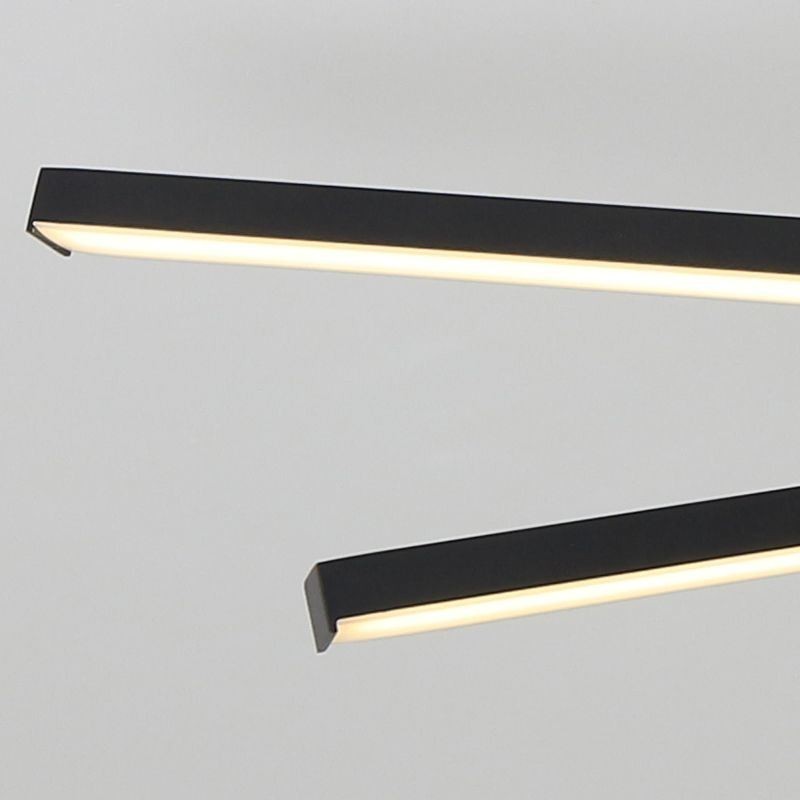 Plafoniera LED da soffitto moderna semplice in alluminio montaggio a filo 3 luci