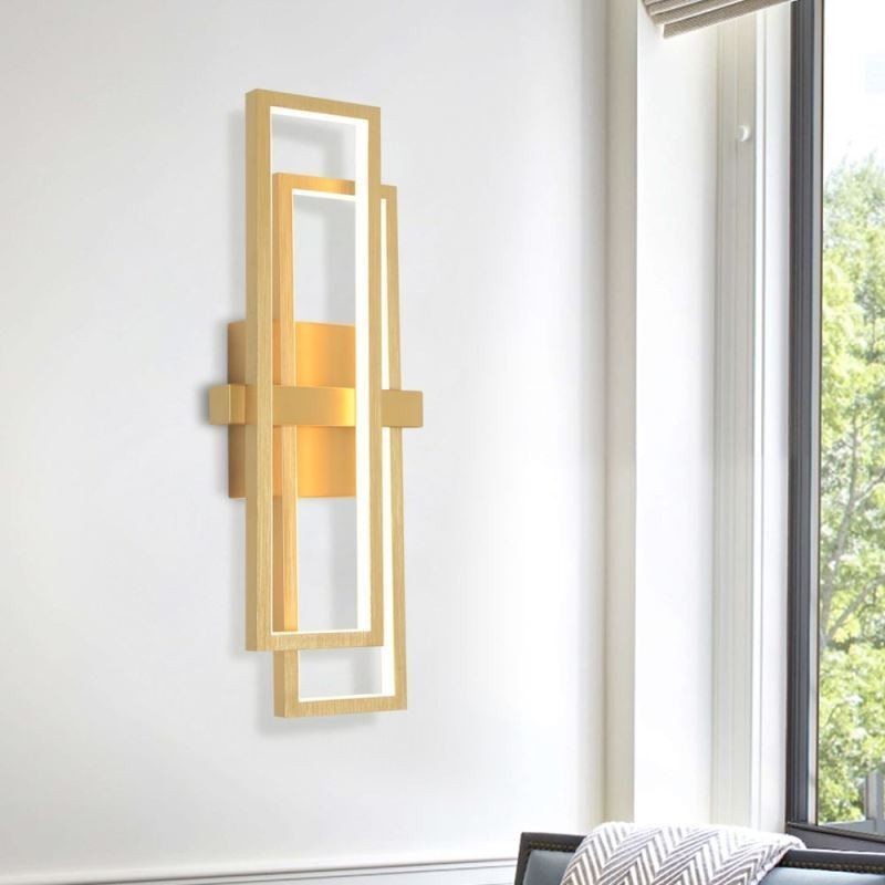 Plafoniera LED geometrica minimalista quadrata da montaggio a filo in alluminio