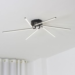 Plafoniera LED a filo a forma di mulino a vento in alluminio, 3/6 luci