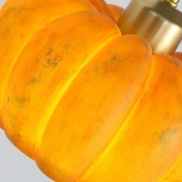 Plafoniera giapponese retrò a filo doppia zucca piccola