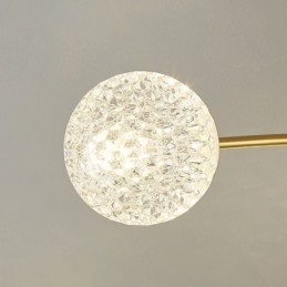 Plafoniera moderna decorativa dorata a filo 8/12/16 luci